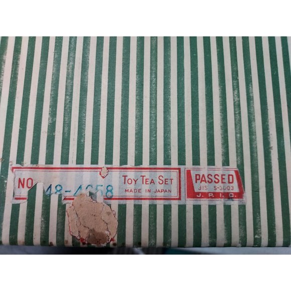 Children's China Tea Set 17pcs Made in Japan Girl and Blue Bird Damaged Cup - Picture 8 of 9